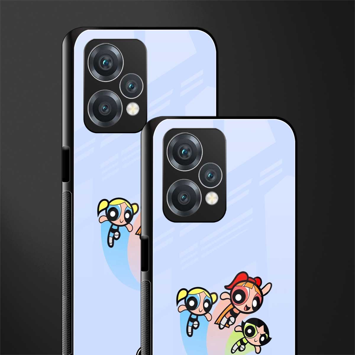 powerpuff girls cartoon back phone cover | glass case for realme 9 pro 5g