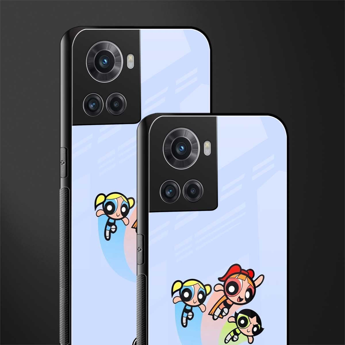 powerpuff girls cartoon back phone cover | glass case for oneplus 10r 5g