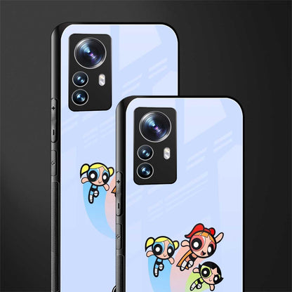 powerpuff girls cartoon back phone cover | glass case for xiaomi 12 pro