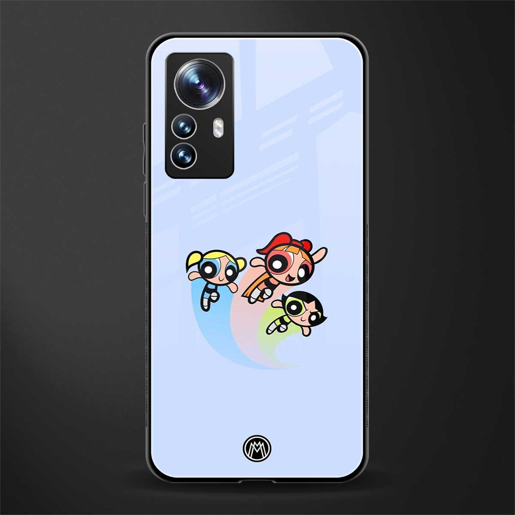 powerpuff girls cartoon back phone cover | glass case for xiaomi 12 pro