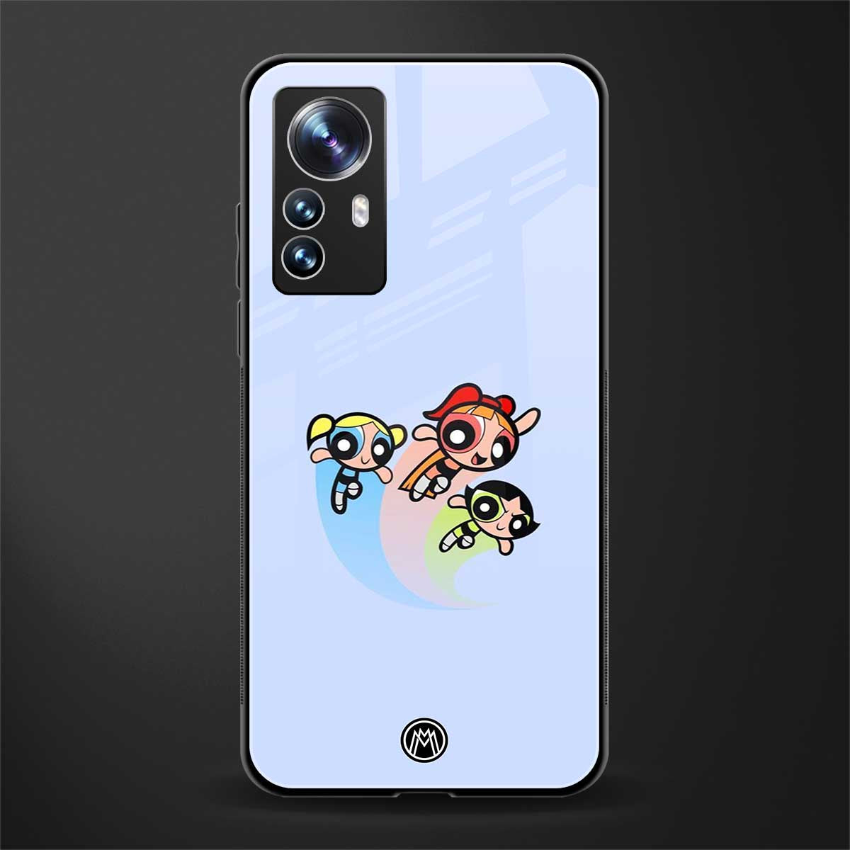 powerpuff girls cartoon back phone cover | glass case for xiaomi 12 pro