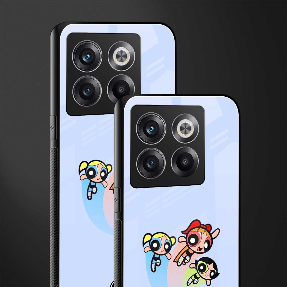 powerpuff girls cartoon back phone cover | glass case for oneplus 10t
