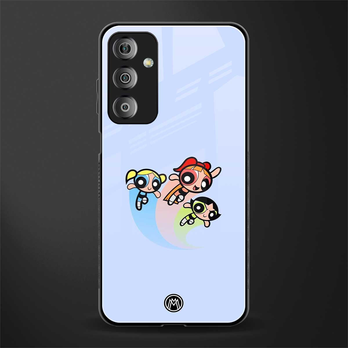 powerpuff girls cartoon back phone cover | glass case for samsung galaxy f23 5g