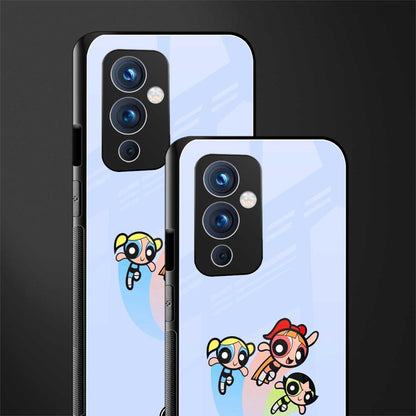powerpuff girls cartoon back phone cover | glass case for oneplus 9