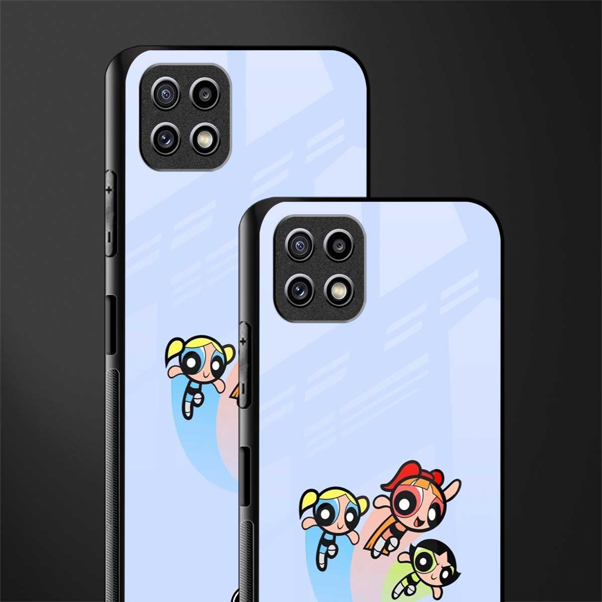 powerpuff girls cartoon back phone cover | glass case for samsung galaxy f42
