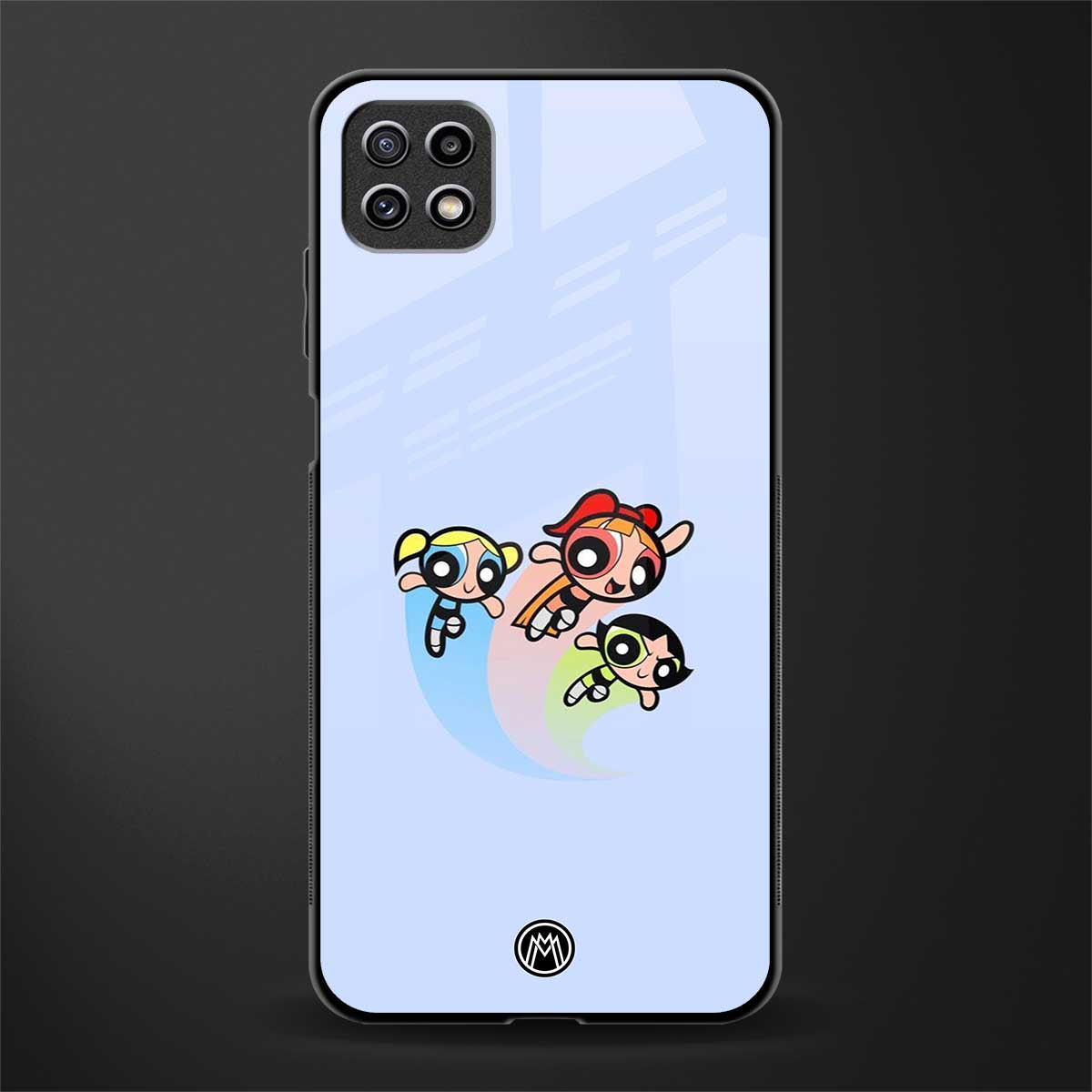 powerpuff girls cartoon back phone cover | glass case for samsung galaxy f42