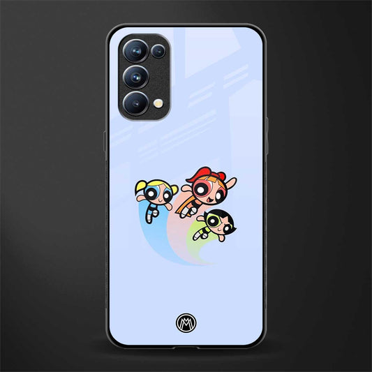 powerpuff girls cartoon back phone cover | glass case for oppo reno 5