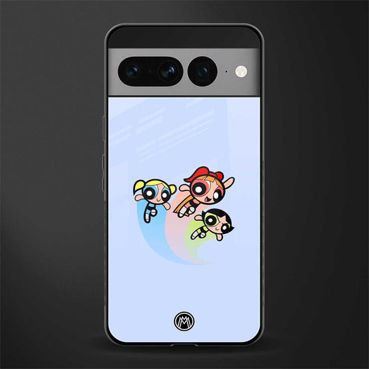 powerpuff girls cartoon back phone cover | glass case for google pixel 7 pro