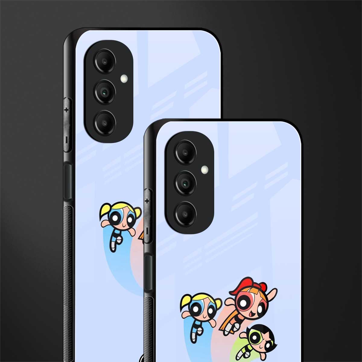 powerpuff girls cartoon back phone cover | glass case for samsung galaxy a14 5g