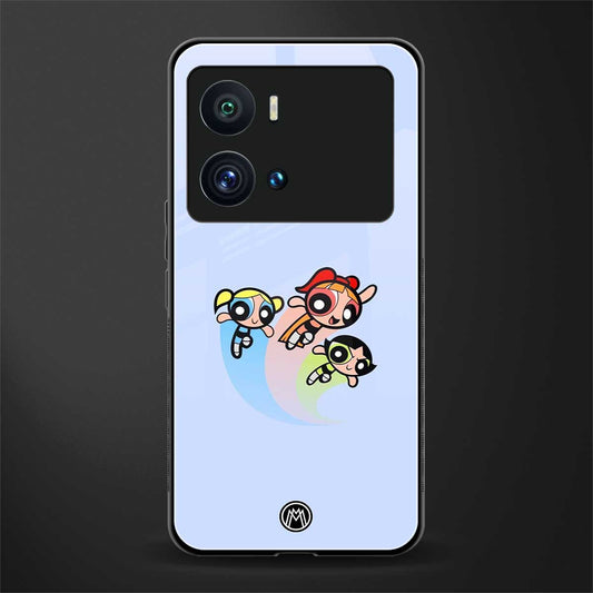 powerpuff girls cartoon back phone cover | glass case for iQOO 9 Pro