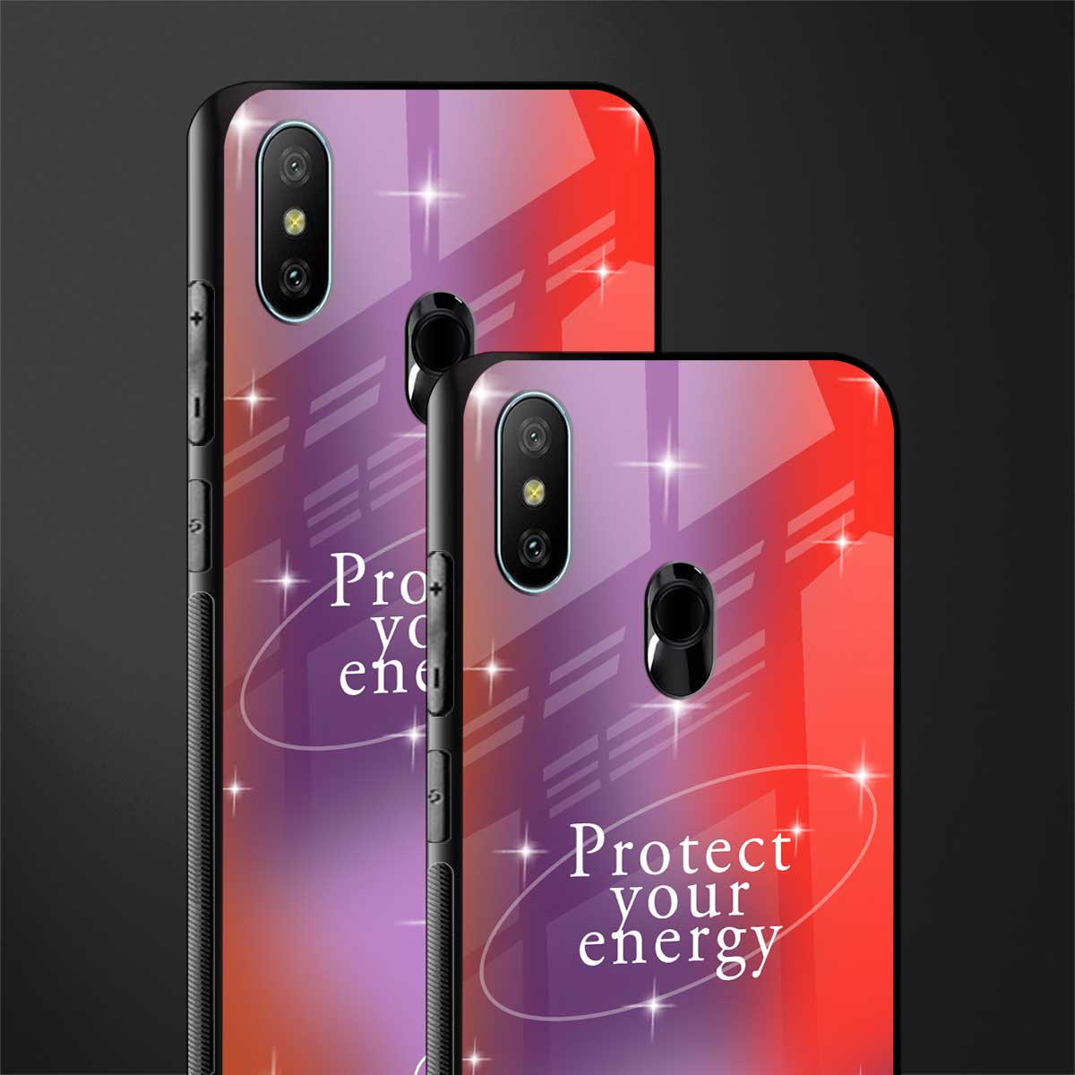 protect your energy glass case for redmi 6 pro image-2