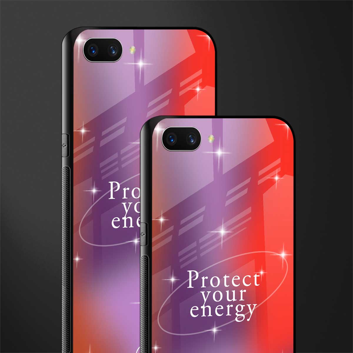 protect your energy glass case for oppo a3s image-2