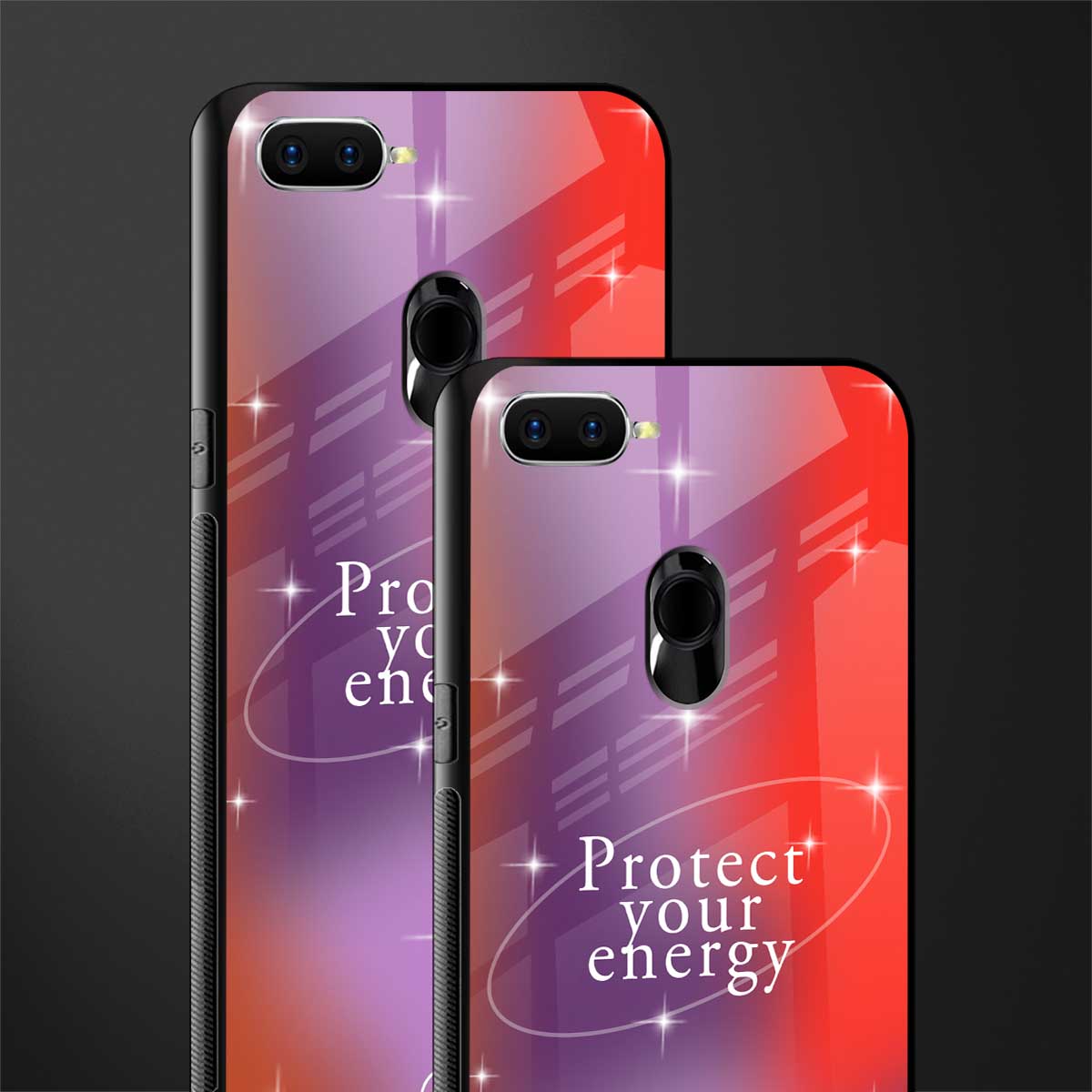 protect your energy glass case for oppo a7 image-2