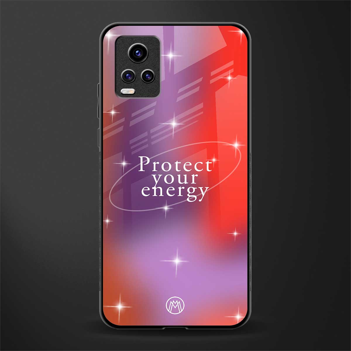 protect your energy back phone cover | glass case for vivo y73