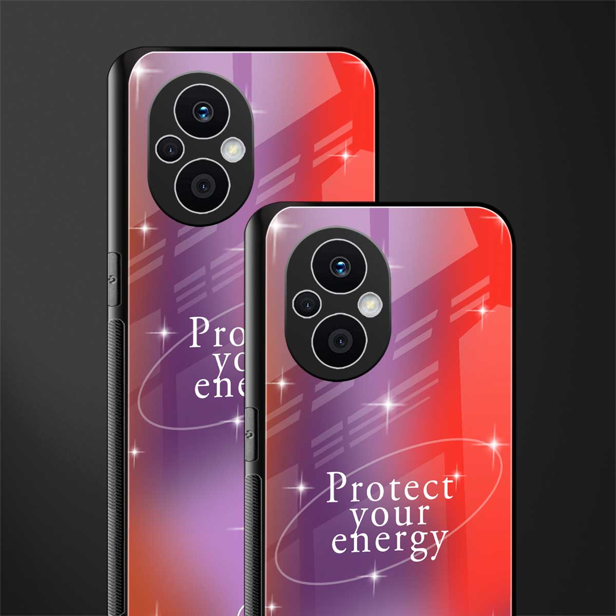 protect your energy back phone cover | glass case for oppo f21 pro 5g