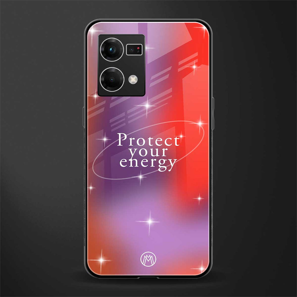 protect your energy back phone cover | glass case for oppo f21 pro 4g
