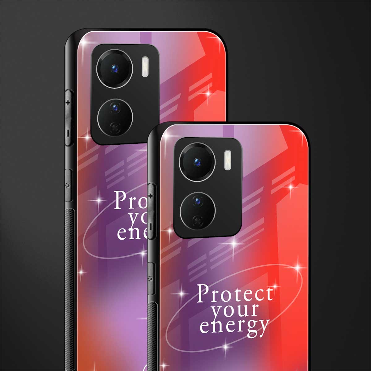 protect your energy back phone cover | glass case for vivo y16