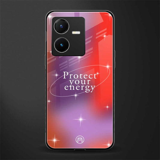 protect your energy back phone cover | glass case for vivo y22
