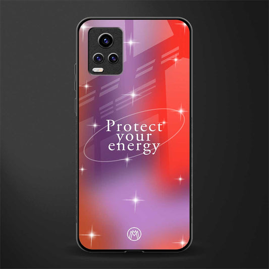 protect your energy back phone cover | glass case for vivo v21e 4g