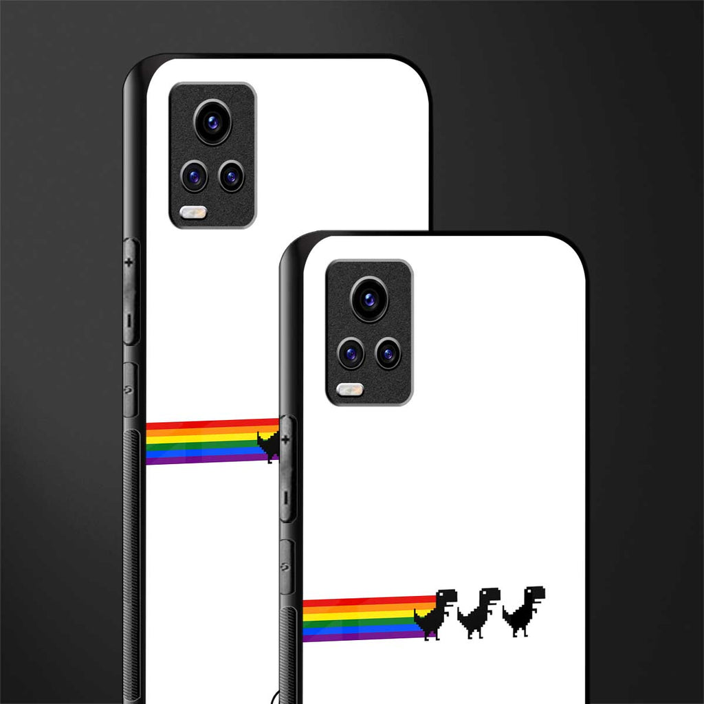 proud dinosaurs back phone cover | glass case for vivo y73