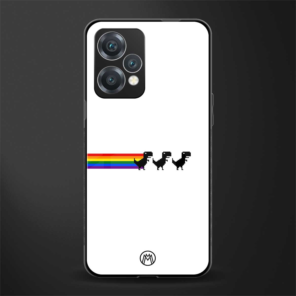 proud dinosaurs back phone cover | glass case for realme 9 pro 5g