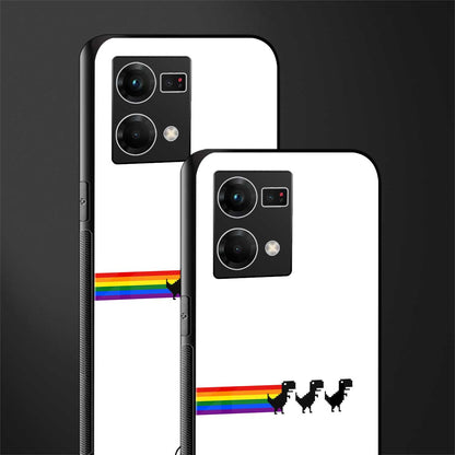 proud dinosaurs back phone cover | glass case for oppo f21 pro 4g