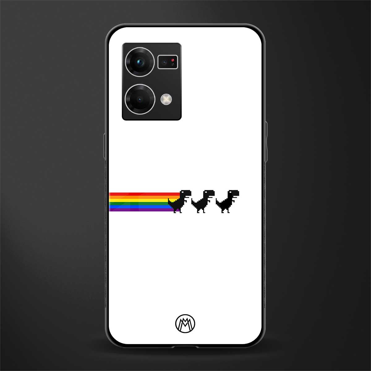 proud dinosaurs back phone cover | glass case for oppo f21 pro 4g