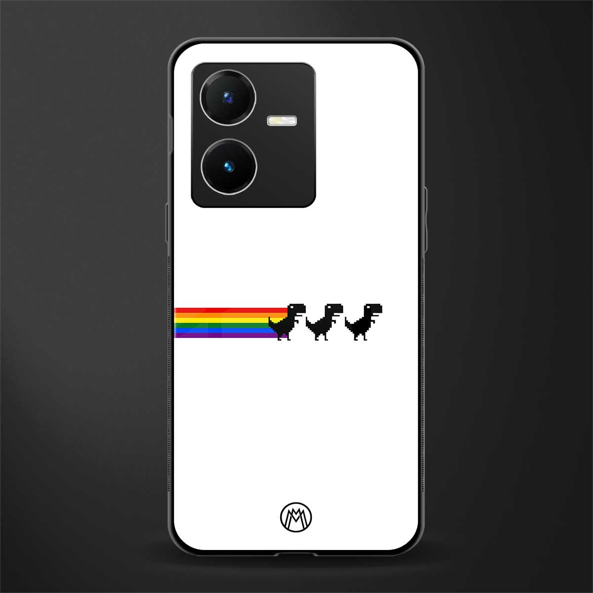 proud dinosaurs back phone cover | glass case for vivo y22