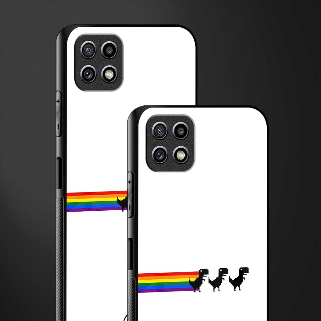 proud dinosaurs back phone cover | glass case for samsung galaxy f42