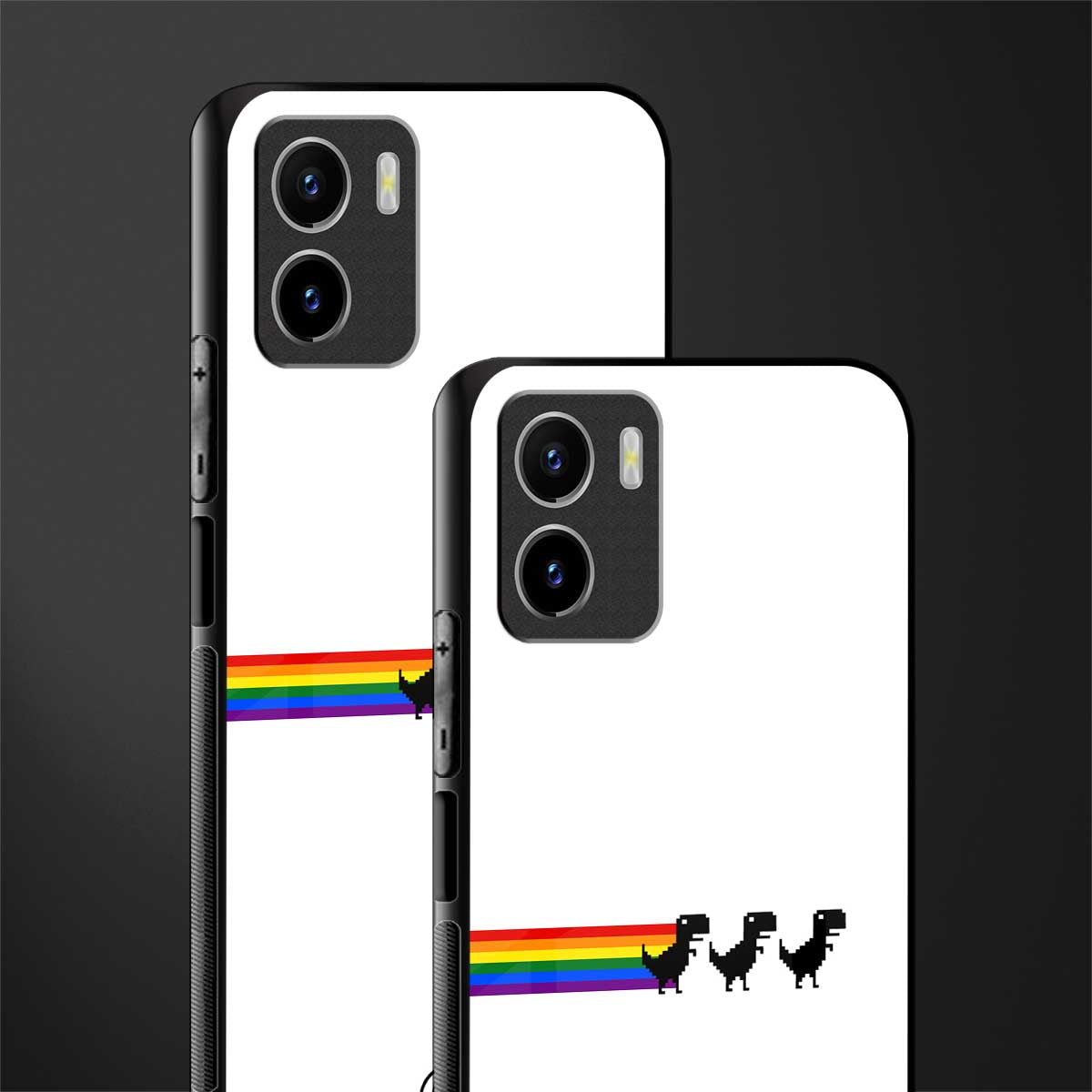 proud dinosaurs back phone cover | glass case for vivo y72