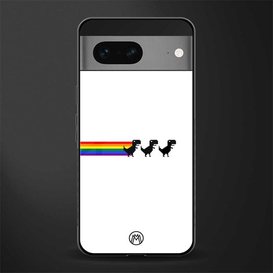 proud dinosaurs back phone cover | glass case for google pixel 7