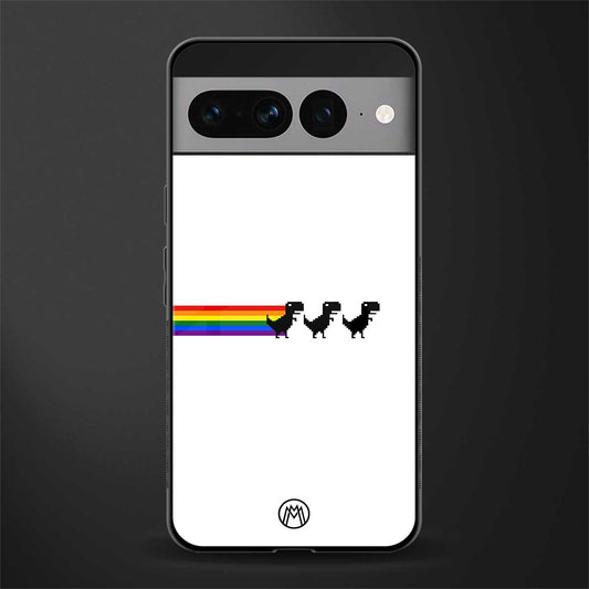 proud dinosaurs back phone cover | glass case for google pixel 7 pro
