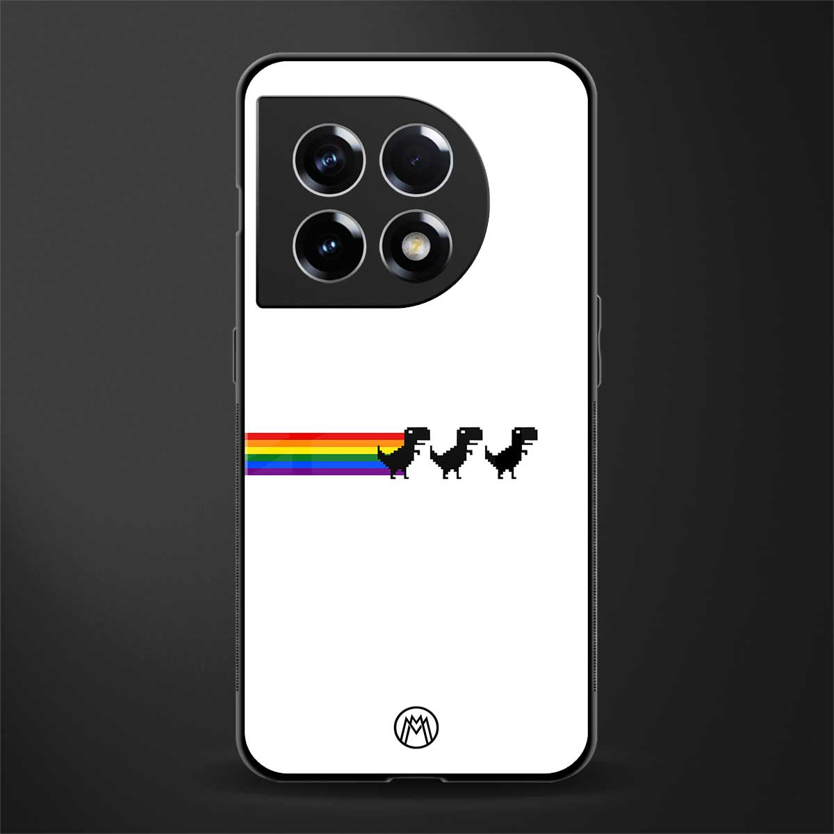 proud dinosaurs back phone cover | glass case for oneplus 11