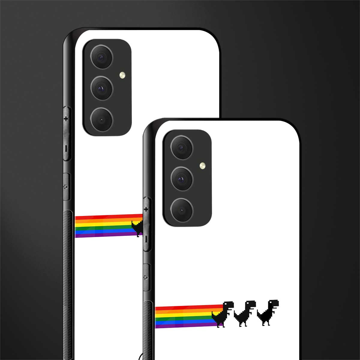 proud dinosaurs back phone cover | glass case for samsung galaxy a54 5g