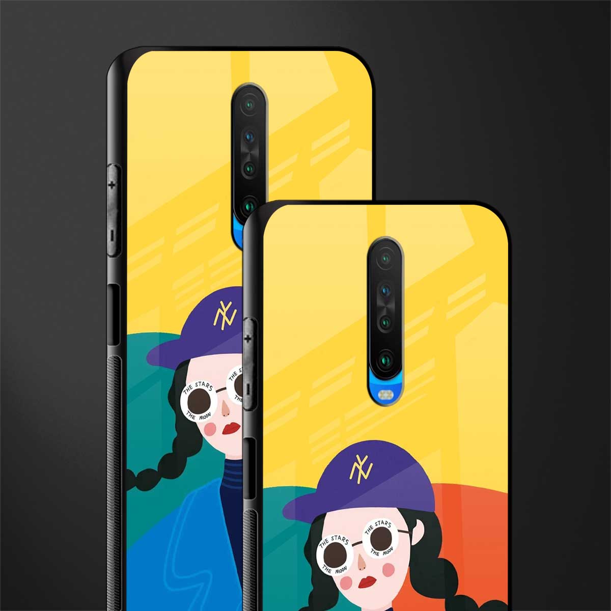 psychedelic chic glass case for poco x2 image-2