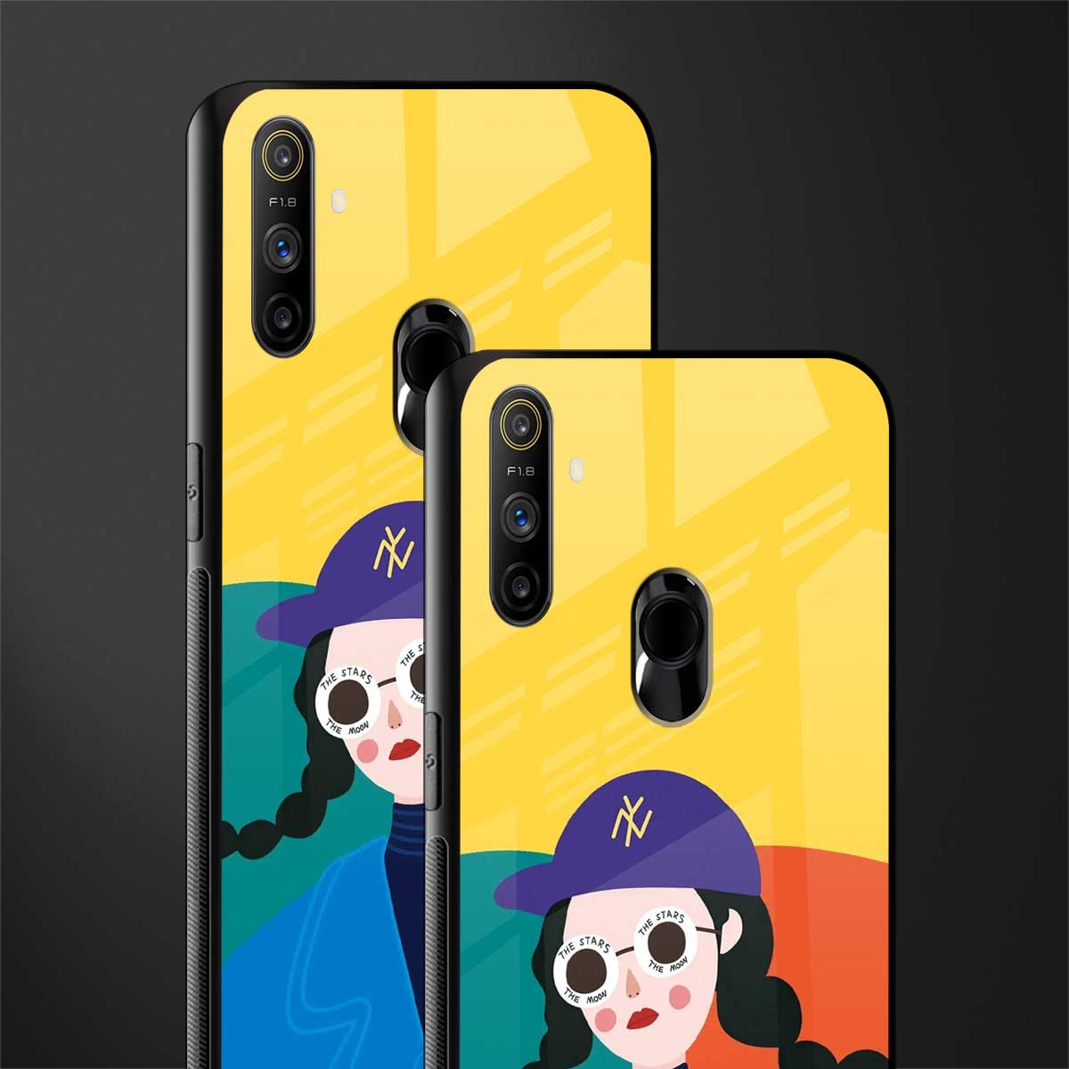 psychedelic chic glass case for realme narzo 10a image-2