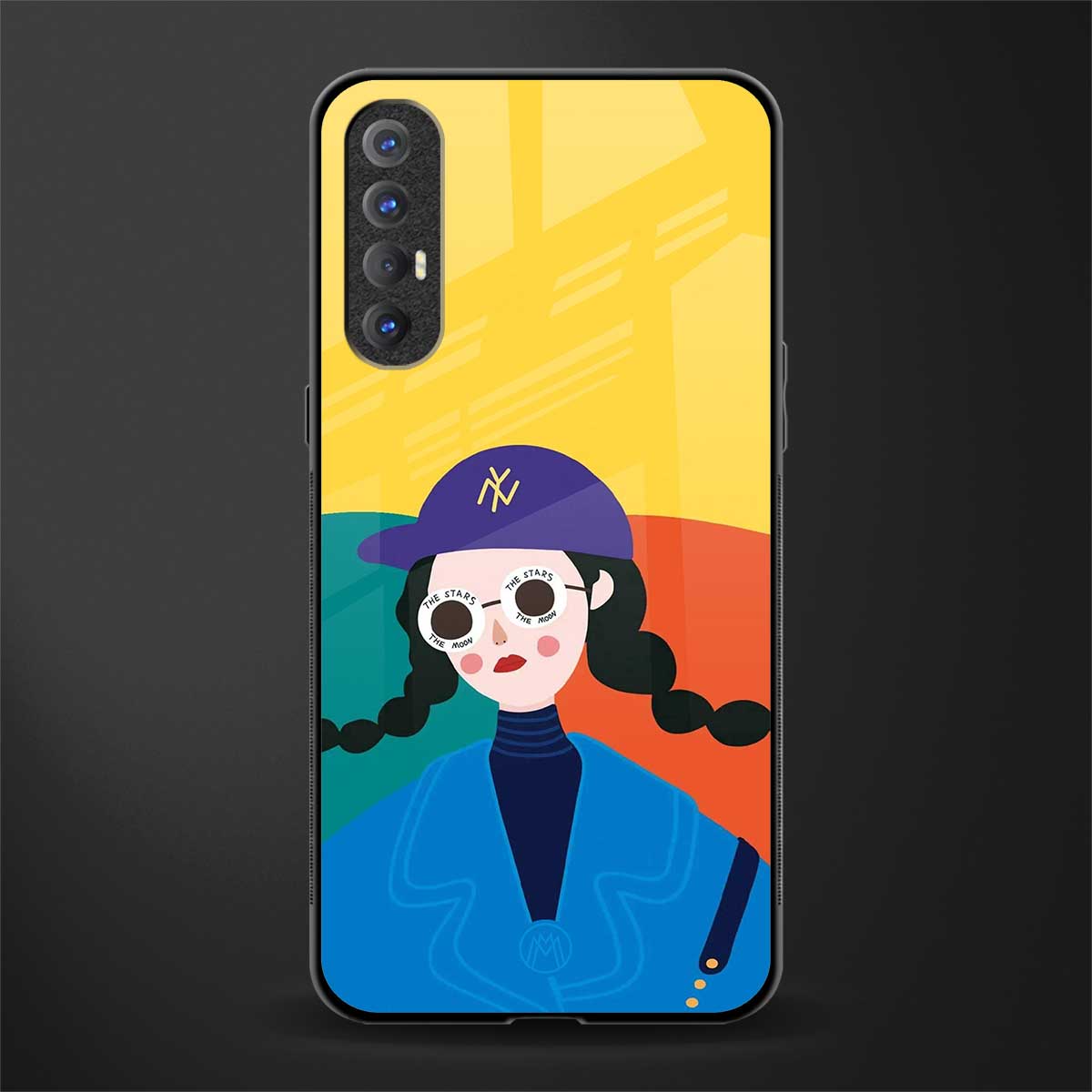 psychedelic chic glass case for oppo reno 3 pro image
