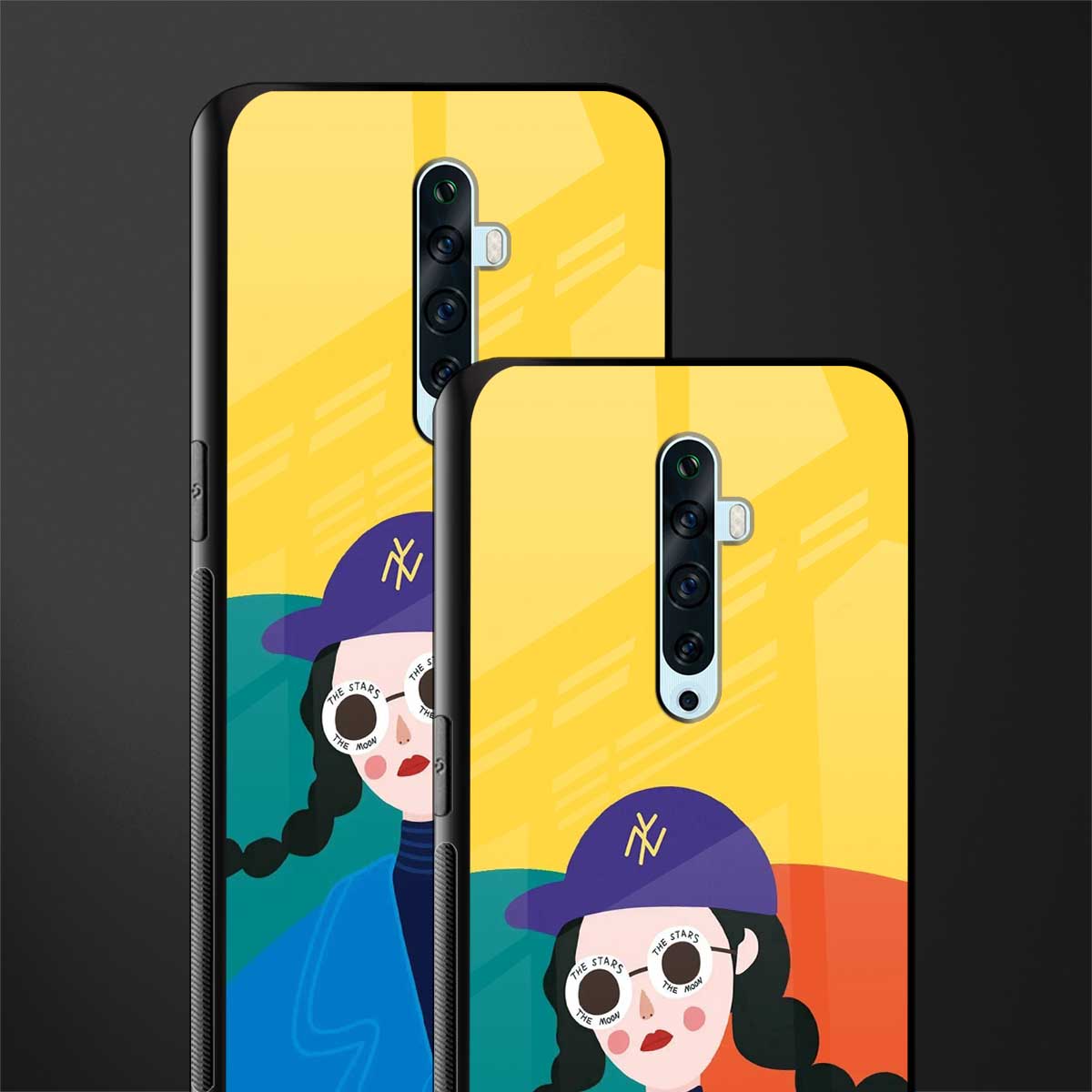 psychedelic chic glass case for oppo reno 2z image-2