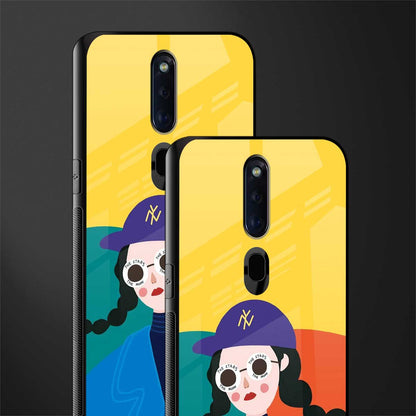 psychedelic chic glass case for oppo f11 pro image-2