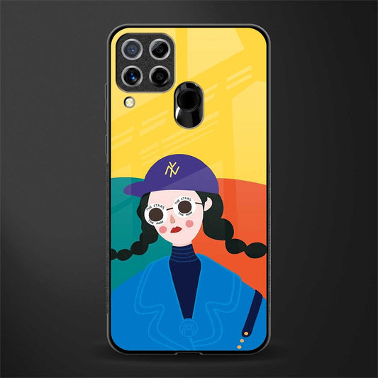 psychedelic chic glass case for realme c15 image
