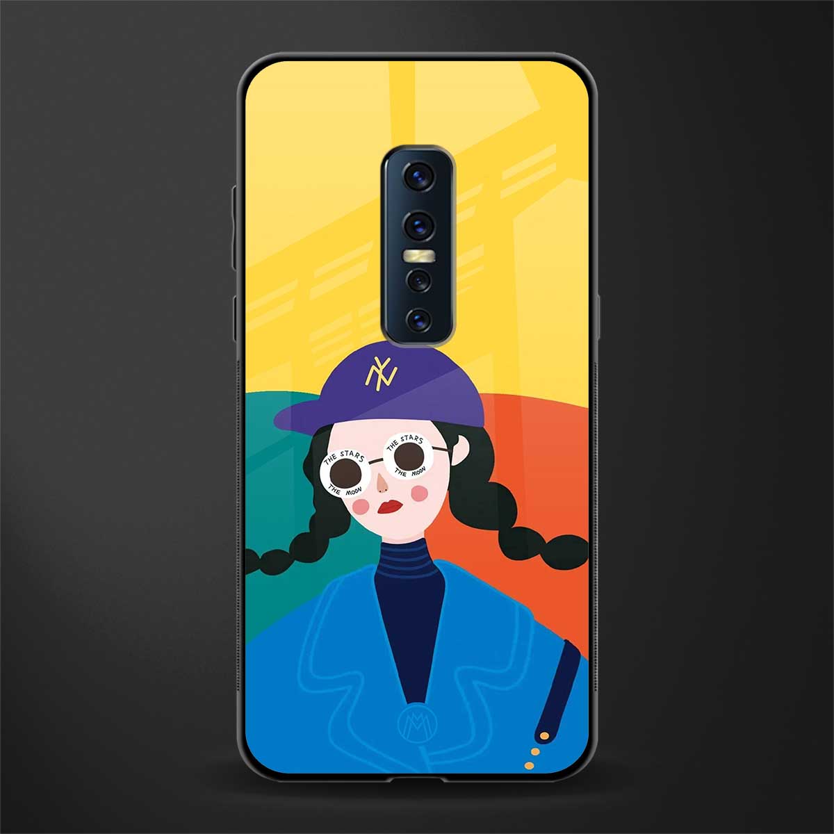 psychedelic chic glass case for vivo v17 pro image