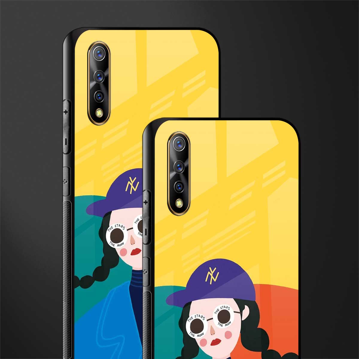 psychedelic chic glass case for vivo s1 image-2
