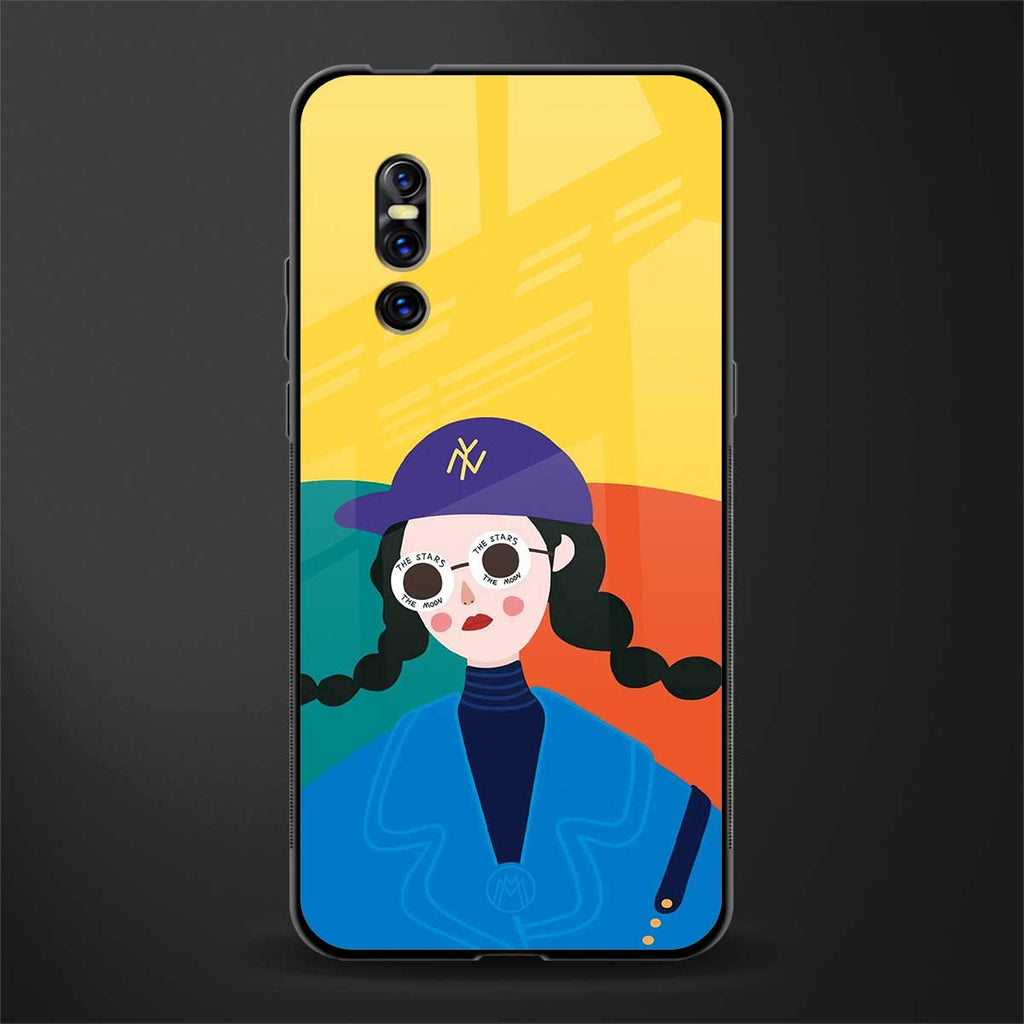 psychedelic chic glass case for vivo v15 pro image