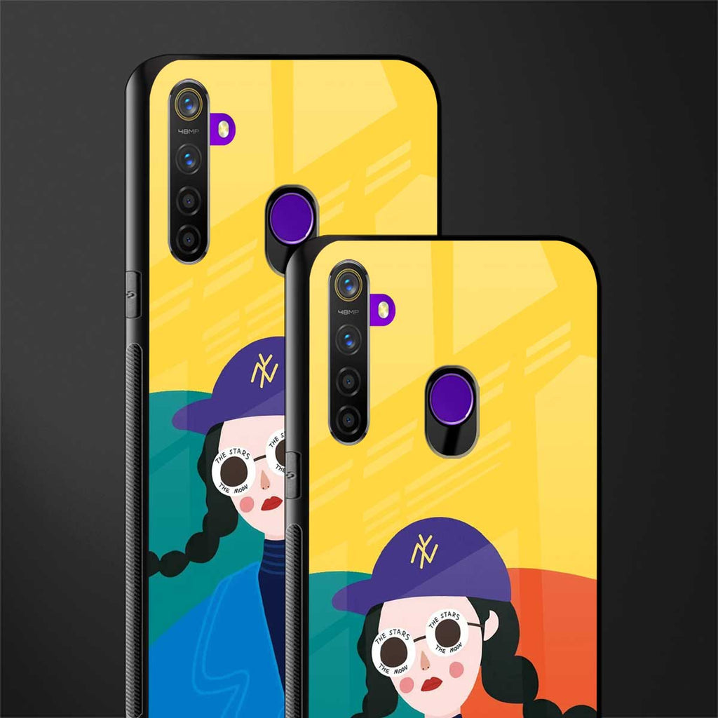 psychedelic chic glass case for realme 5s image-2