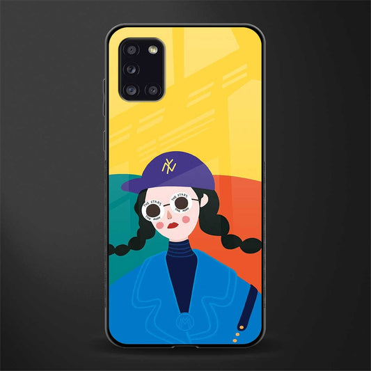 psychedelic chic glass case for samsung galaxy a31 image