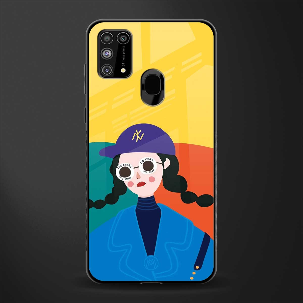 psychedelic chic glass case for samsung galaxy m31 prime edition image