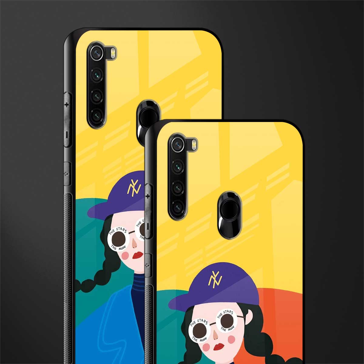 psychedelic chic glass case for redmi note 8 image-2