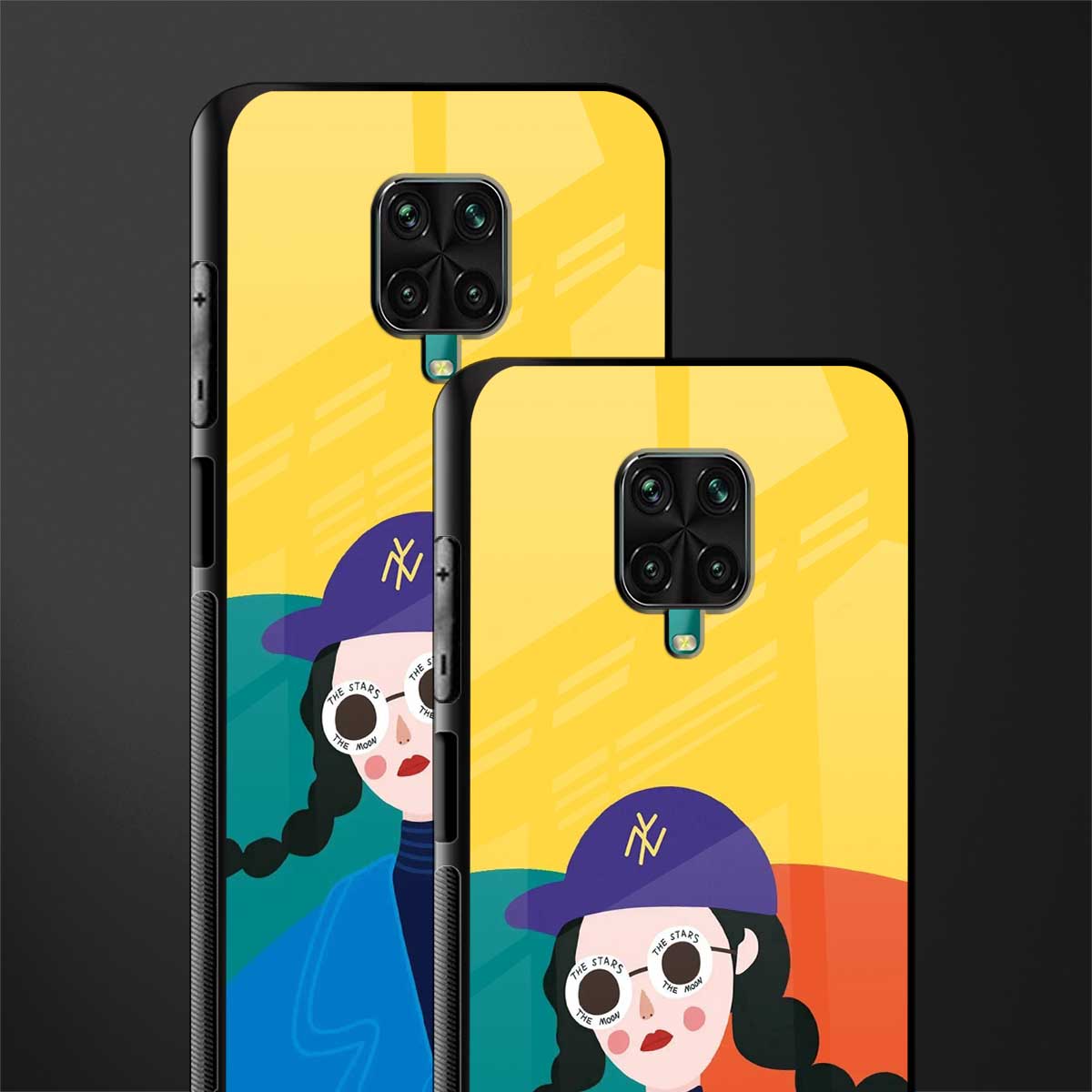 psychedelic chic glass case for poco m2 pro image-2