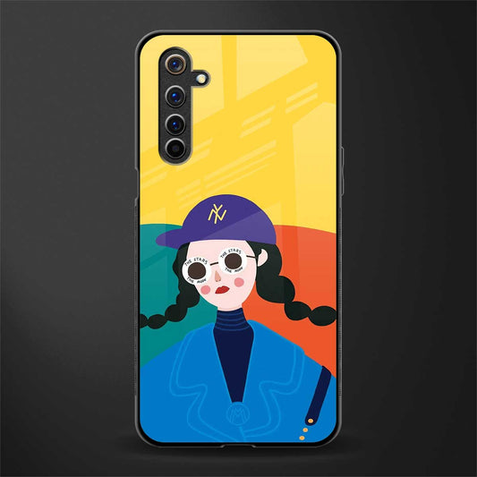 psychedelic chic glass case for realme 6 image