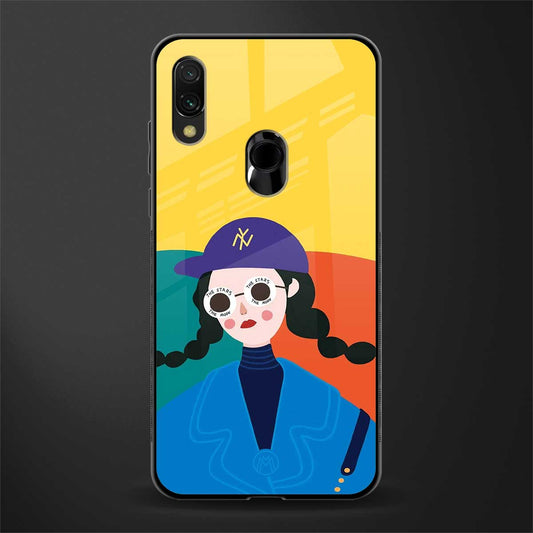 psychedelic chic glass case for redmi note 7 image